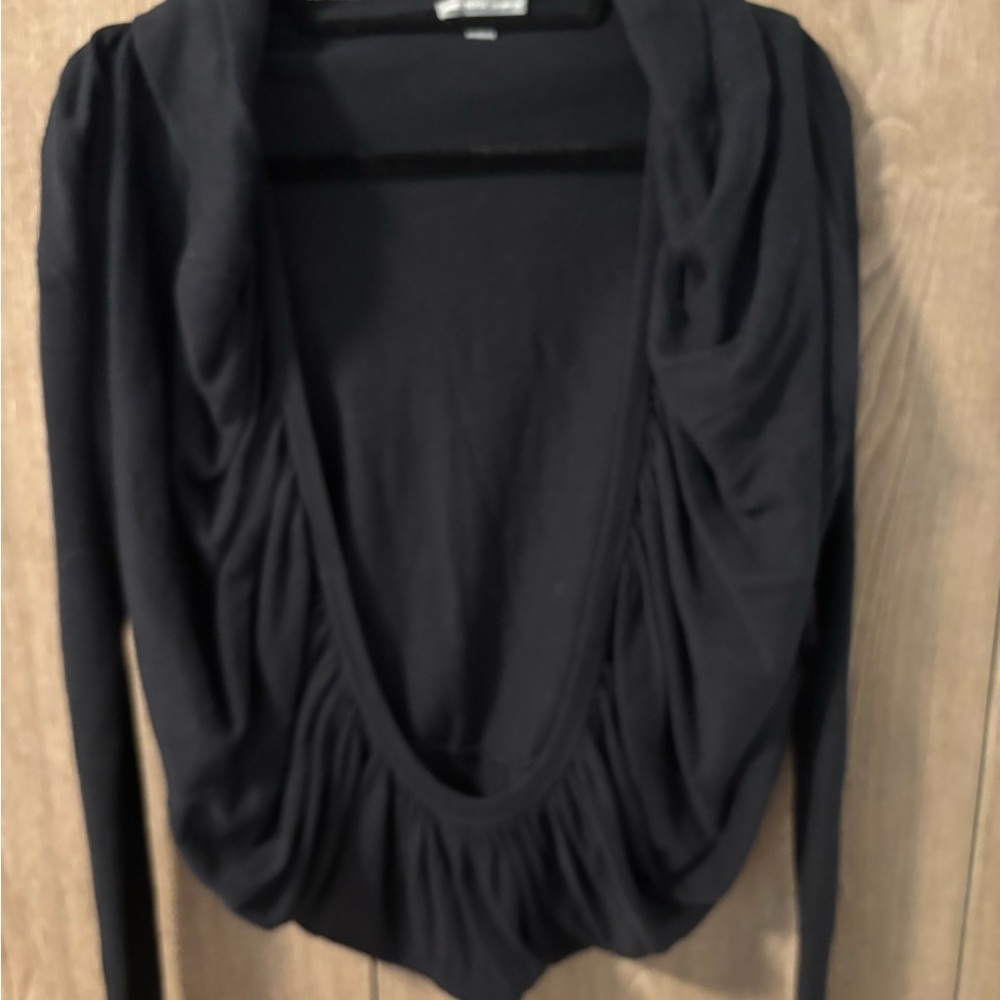 James Perse Shrug Long Sleeve Drape Cardigan